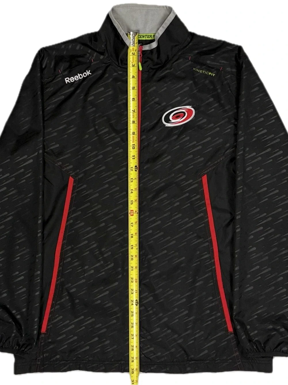 Reebok NHL Carolina Hurricanes Center Ice Kinetic Fit Zip Windbreaker Men Medium